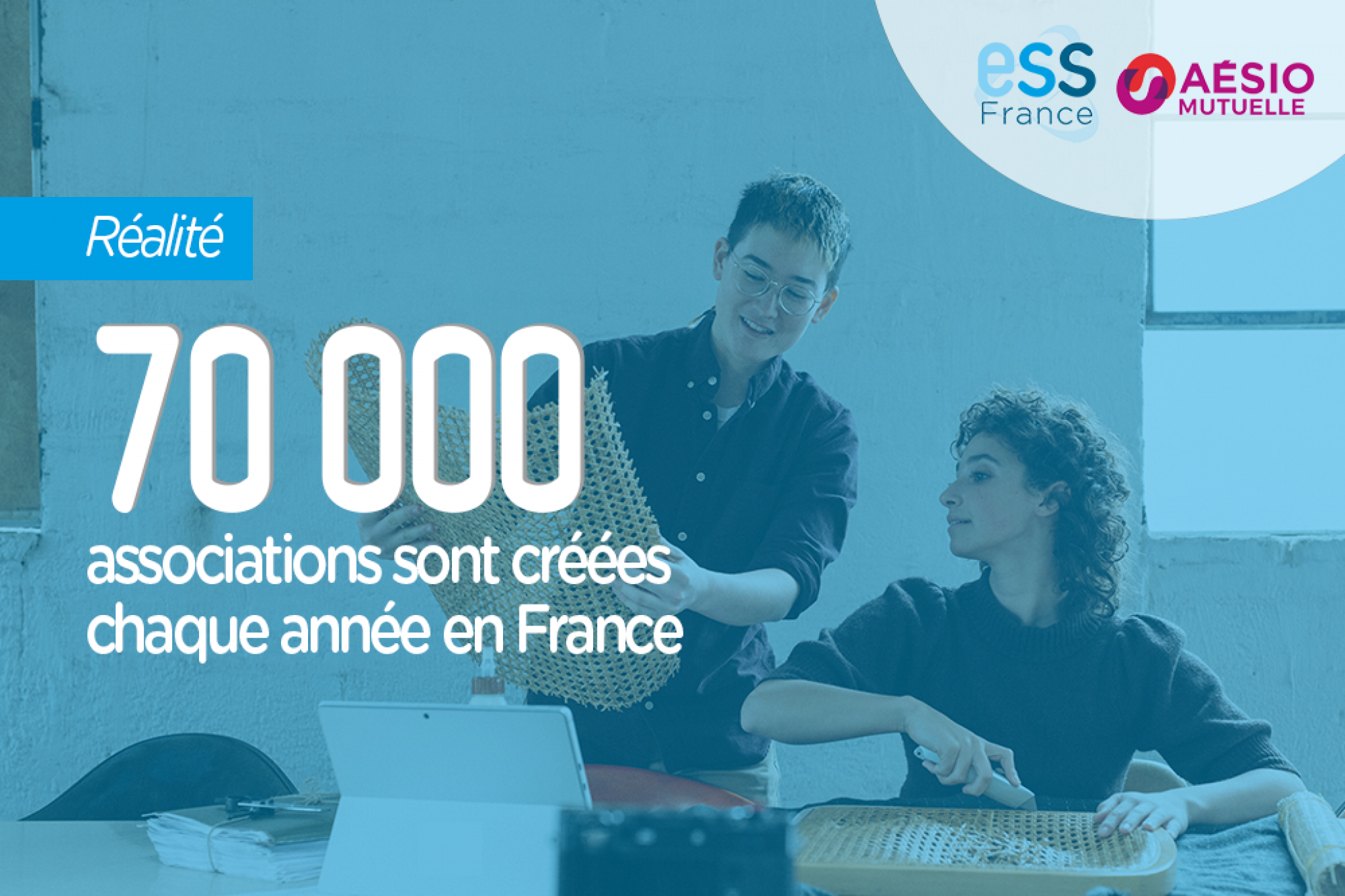 70 000 associations sont créées chaque année en France