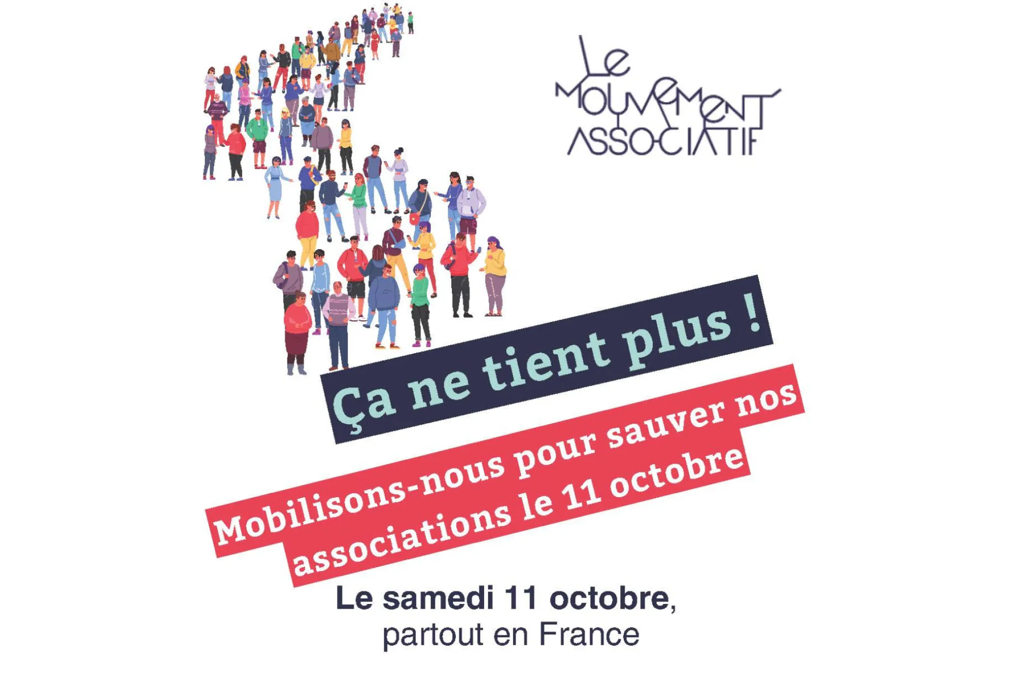 le mouvement associatif ça ne tient plus mobilisation 11 octobre