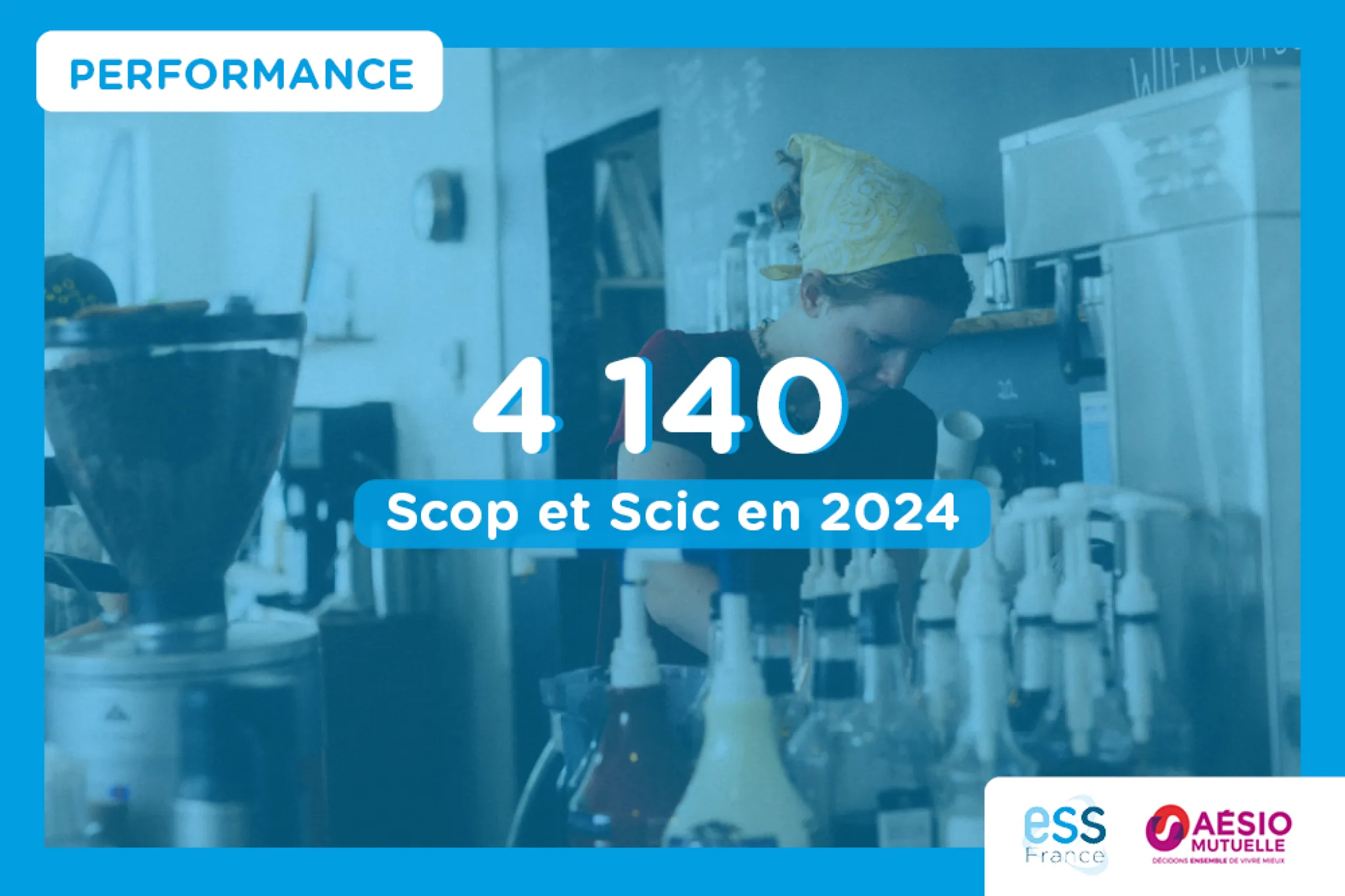 Chiffre de la semaine d'Aésio Mutuelle et d'ESS France : 4140 scop et scic en 2024