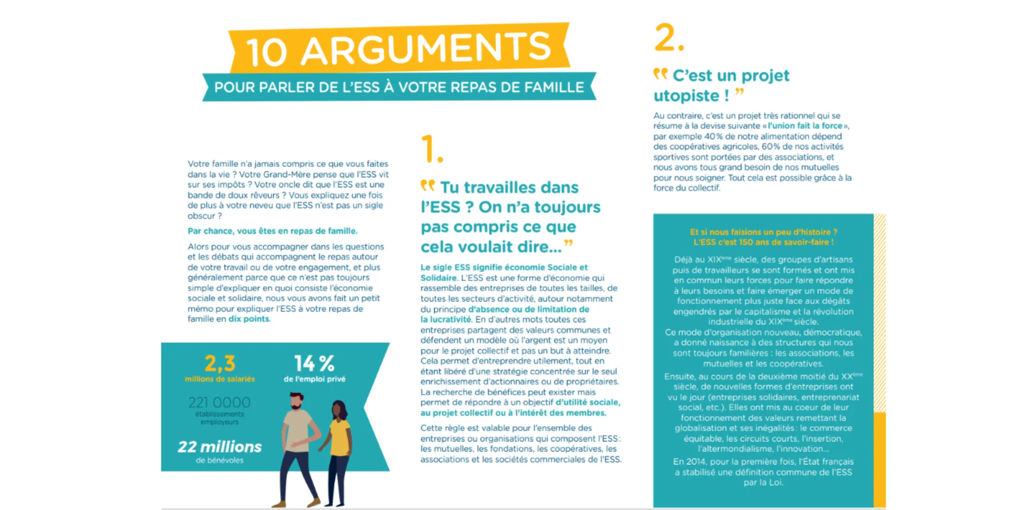 10 arguments pour parler de l'ESS à votre repas de famille !