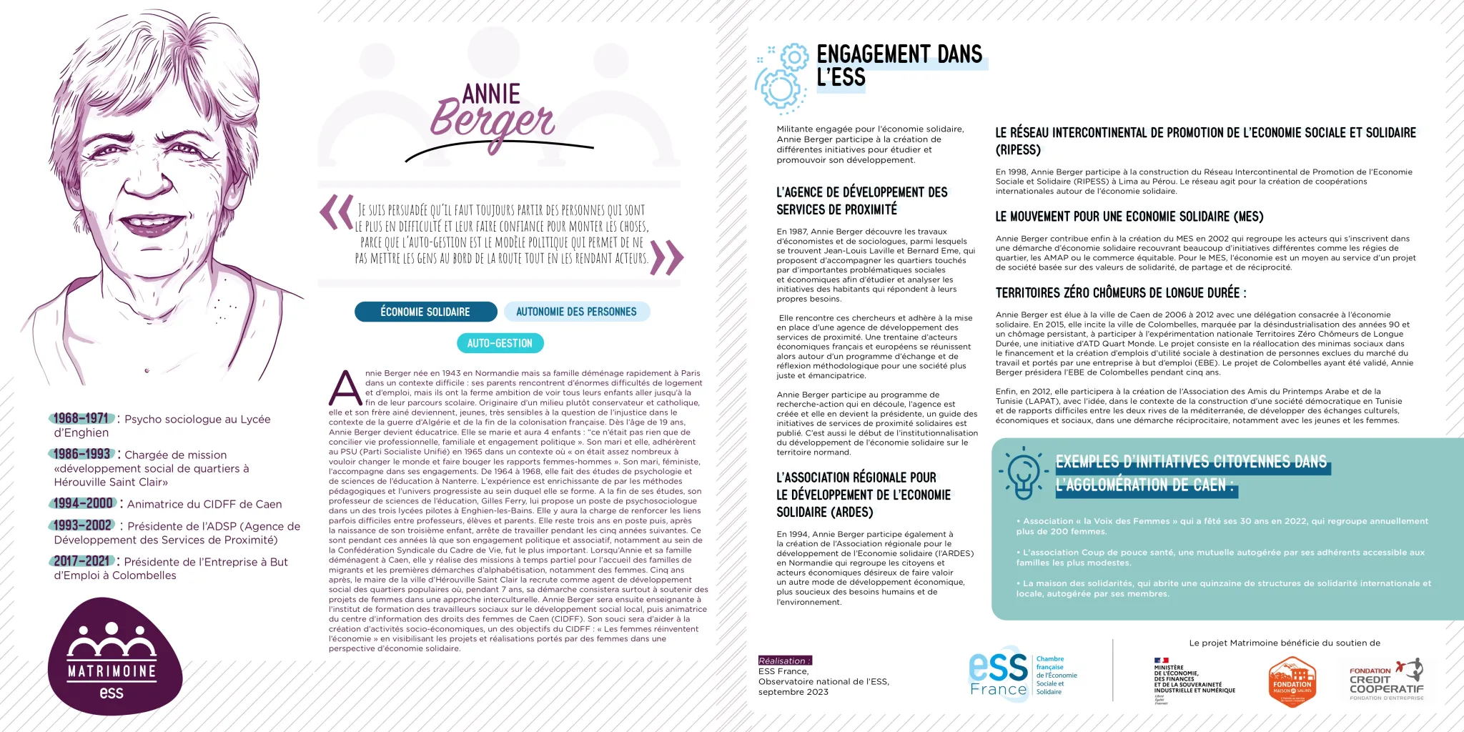 Le portrait d’Annie Berger, militante de l’économie solidaire