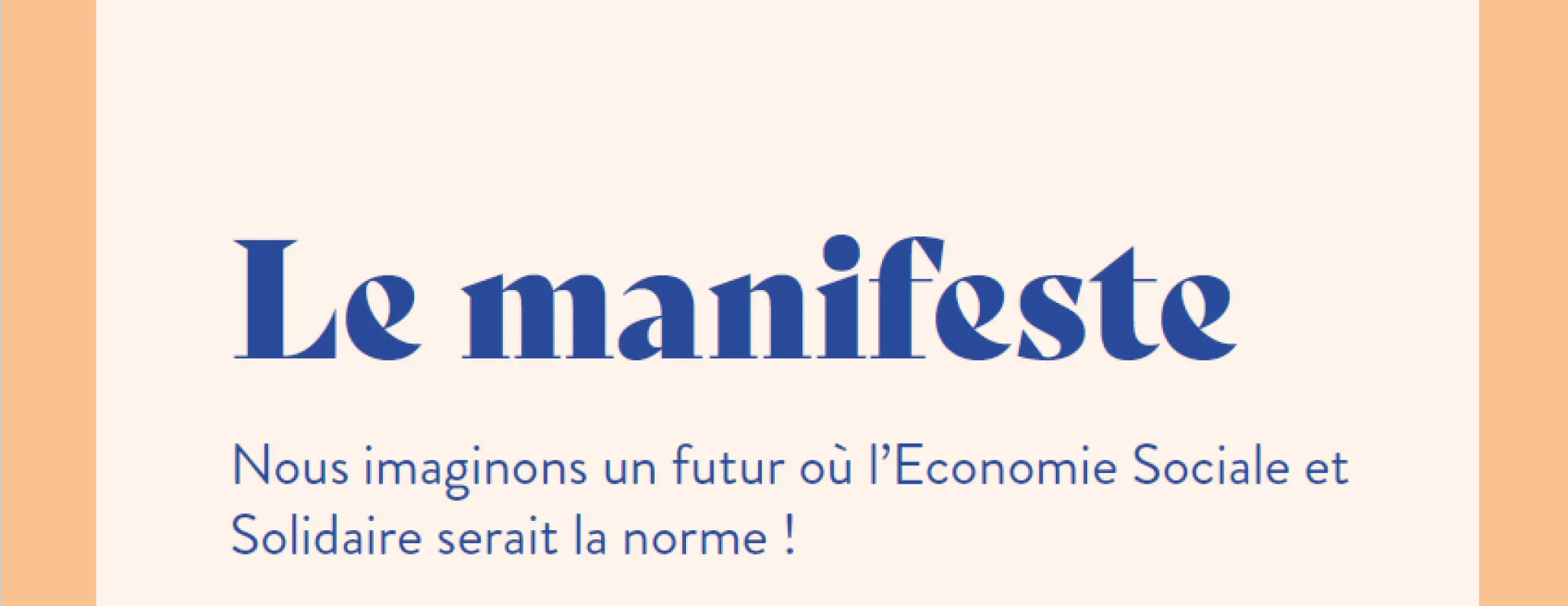 Manifeste suite au congrès 