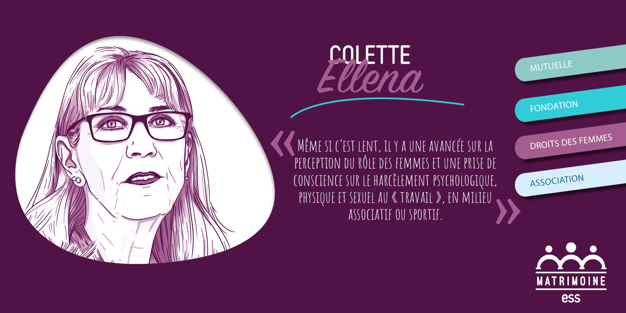 Portrait de Colette Ellena, présidente de la Fondation Solimut Mutuelle de France et administratrice de la CRESS PACA