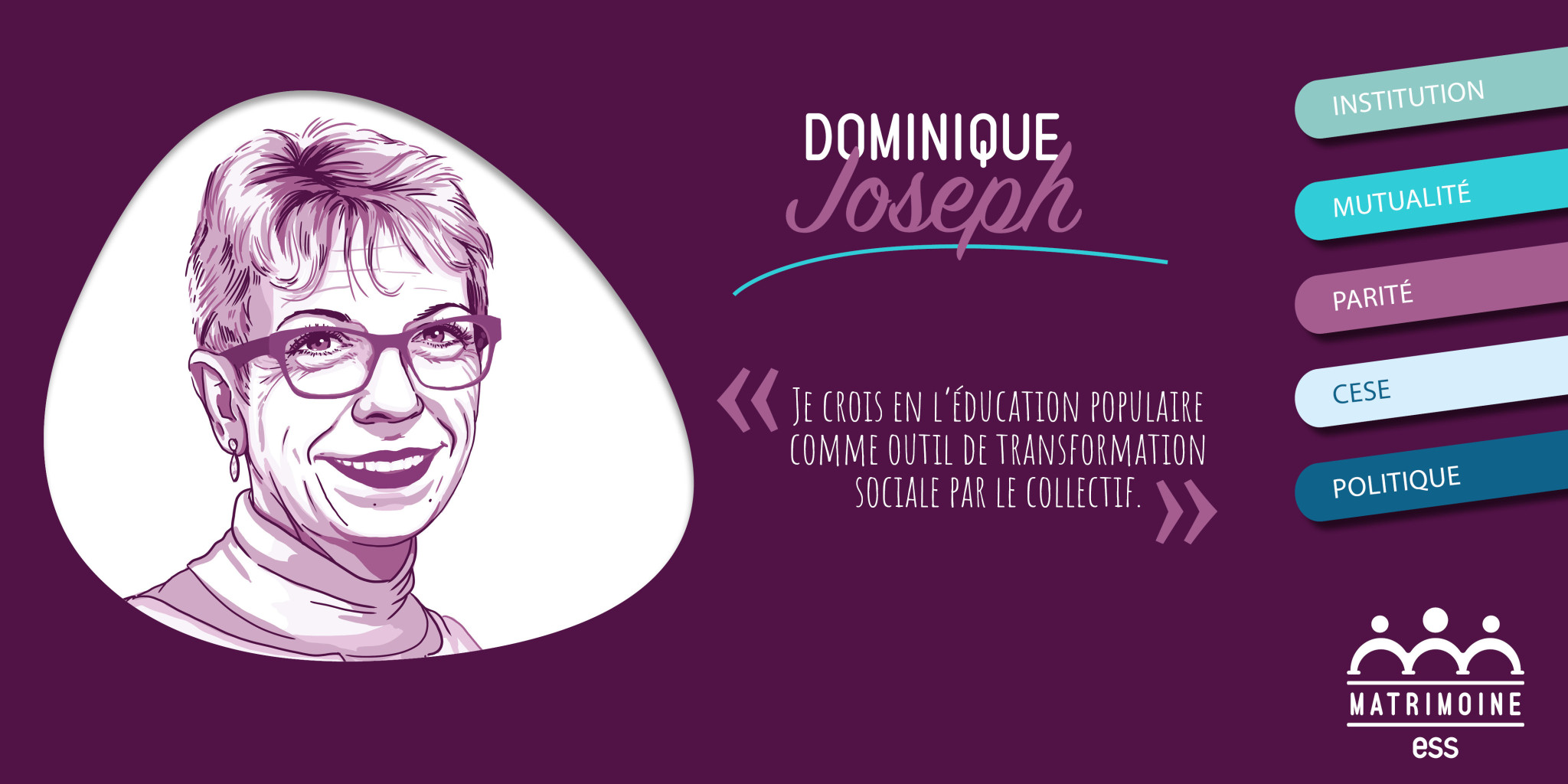 le portrait de Dominique Joseph, Secrétaire générale de la FNMF et conseillère au CESE