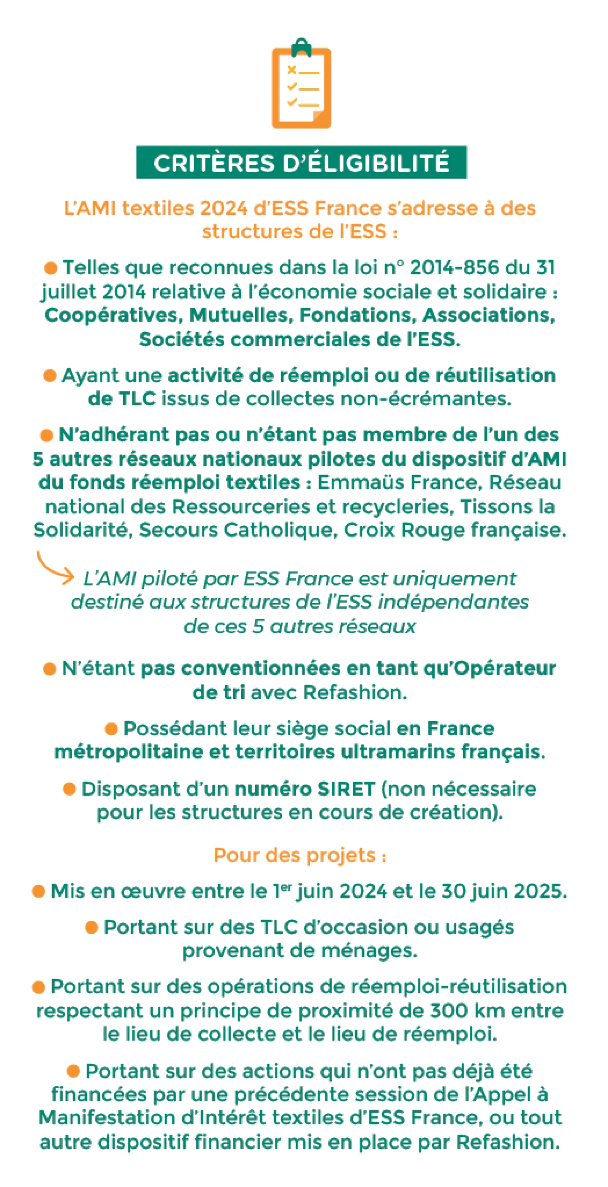 critères éligibilité