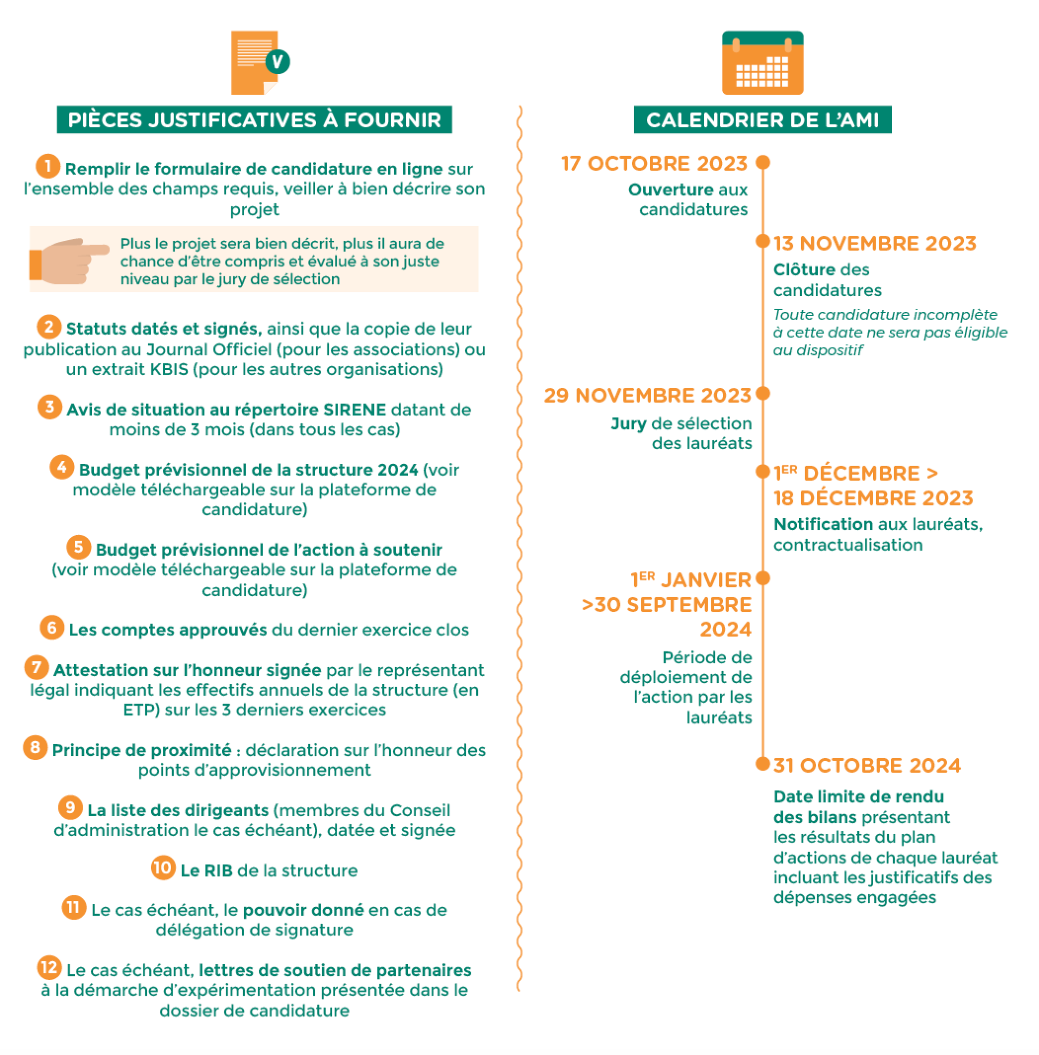 Fonds réemploi TLC_pièces justif et calendrier