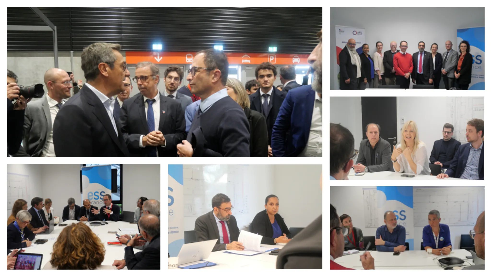 Diverses photos des rencontres d'ESS France sur le Forum mondial de l'ESS