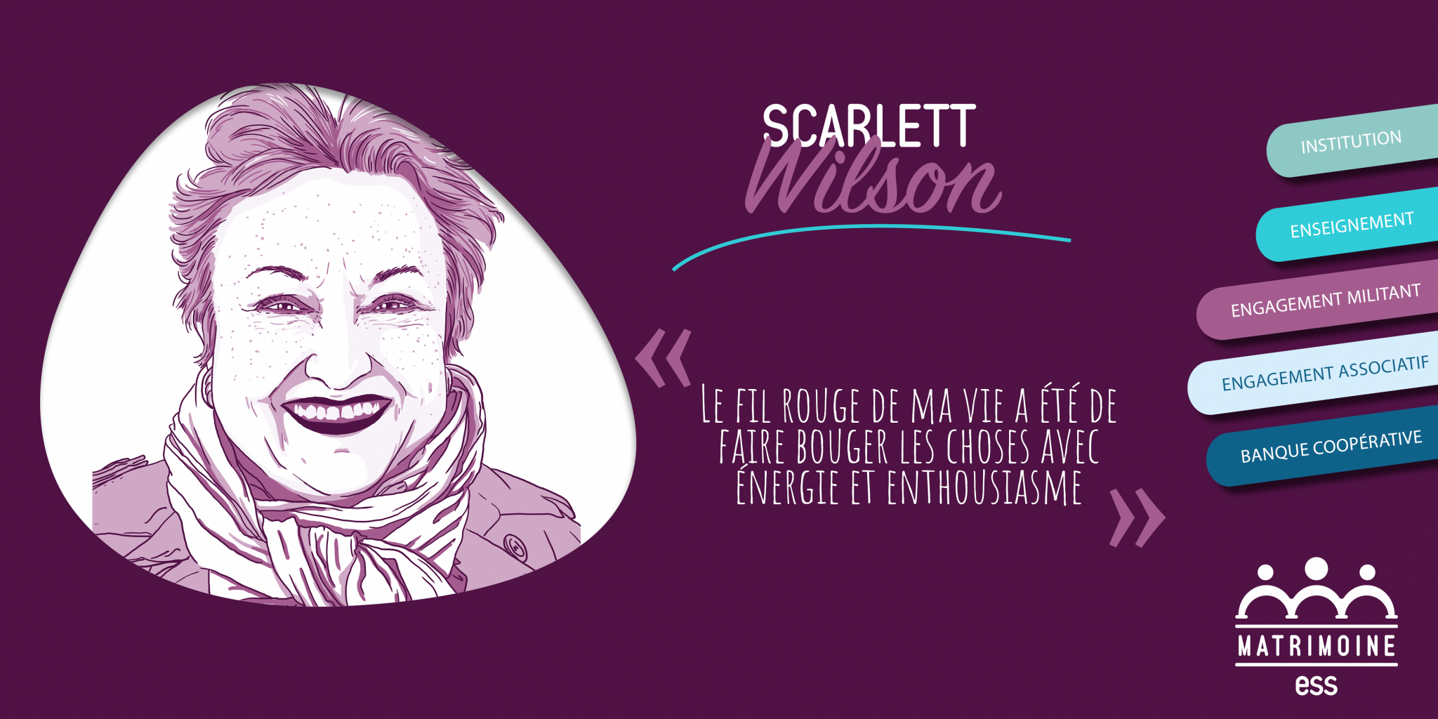 Scarlett Wilson, initiatrice du projet Matrimoine de l'ESS