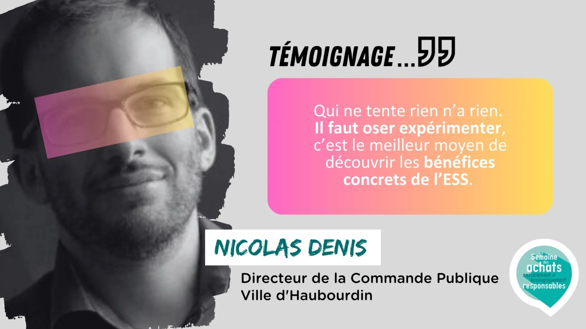 Témoignage de Nicolas Denis, Directeur de la commande publique à la Ville d'Haubourdin