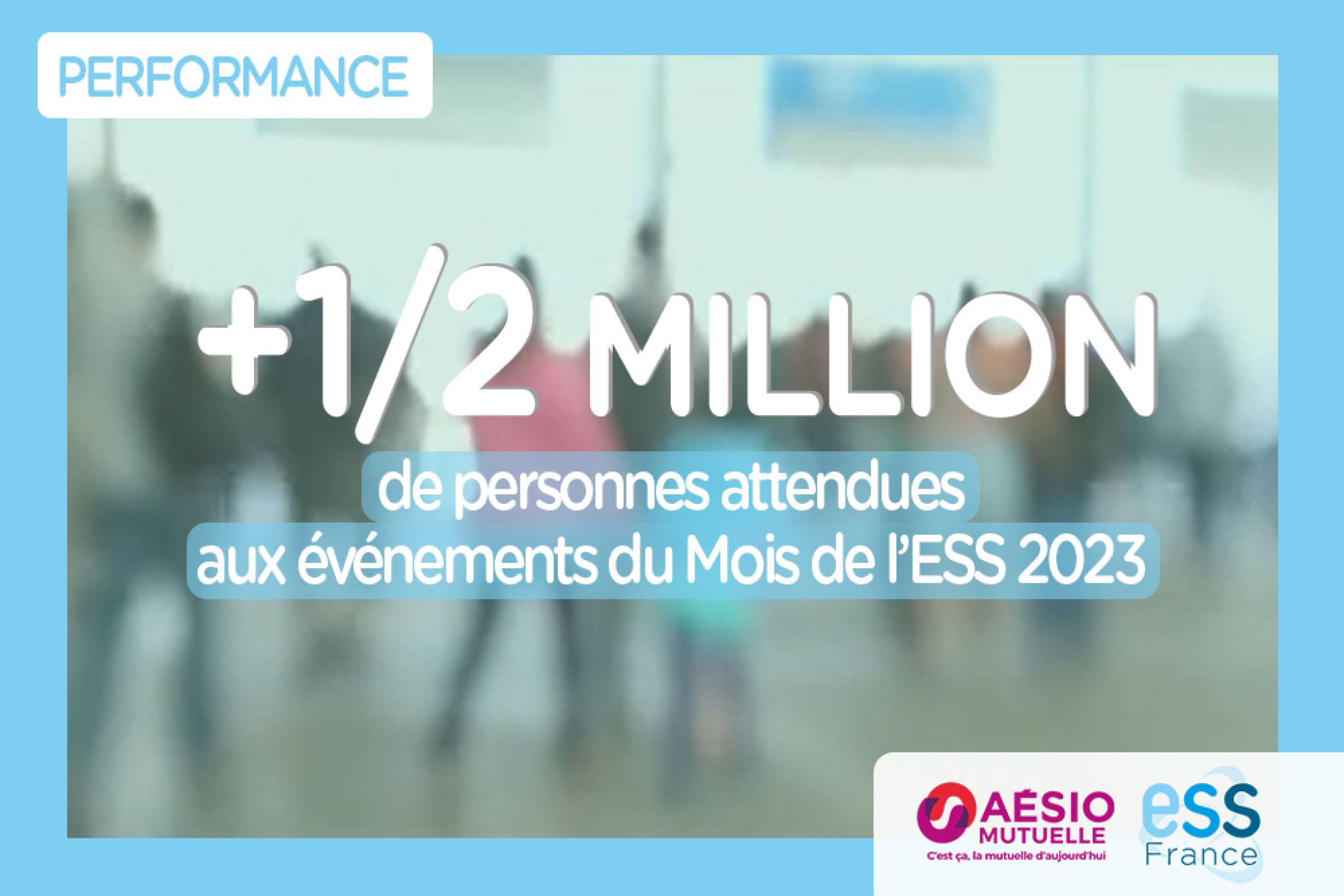 Chiffre de la semaine d'Aésio Mutuelle et d'ESS France : : +1/2 millions de personnes attendues aux événements du Mois de l’ESS 2023 