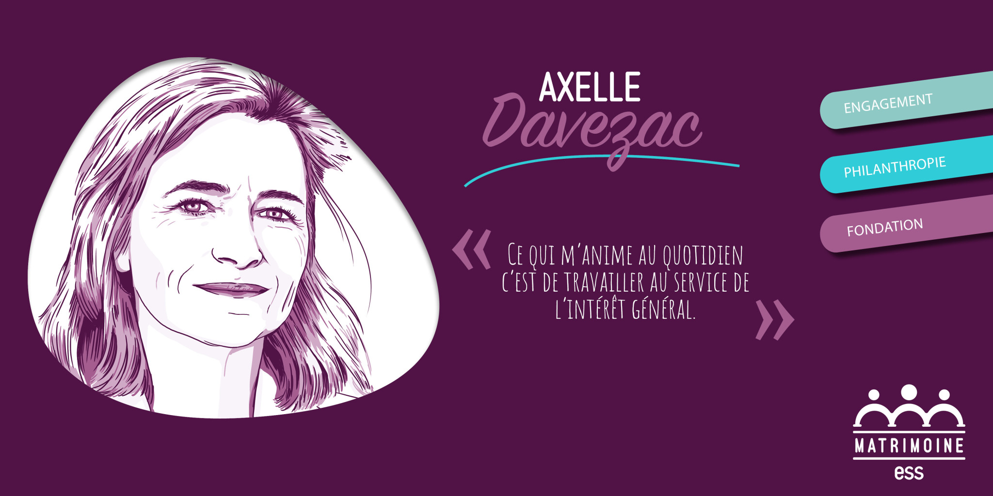 d’Axelle Davezac, directrice générale de la Fondation de France